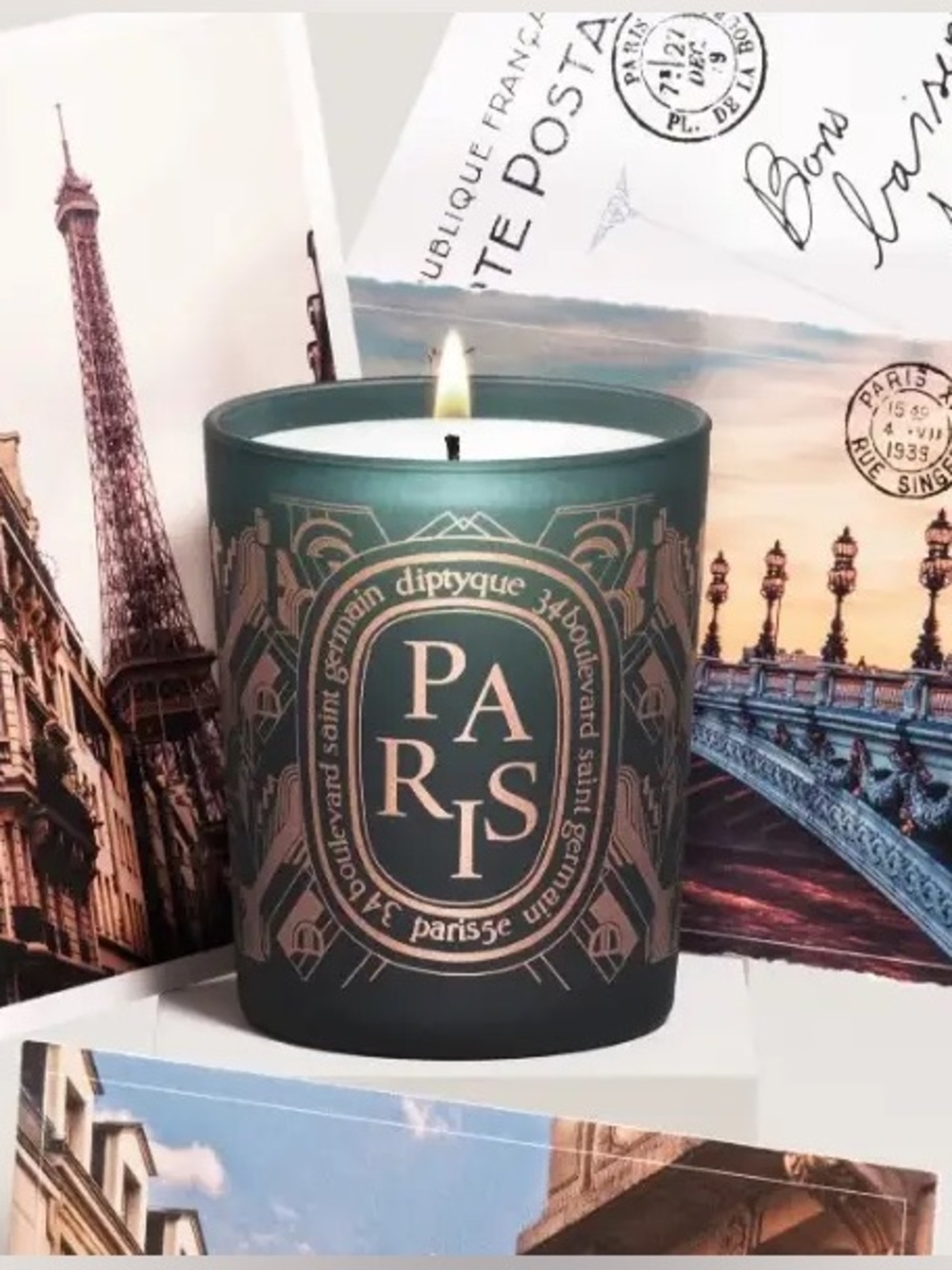Exclusive Diptyque Paris 2026 City Candle + Candle Lid (NWT) 190g (6.7 oz)